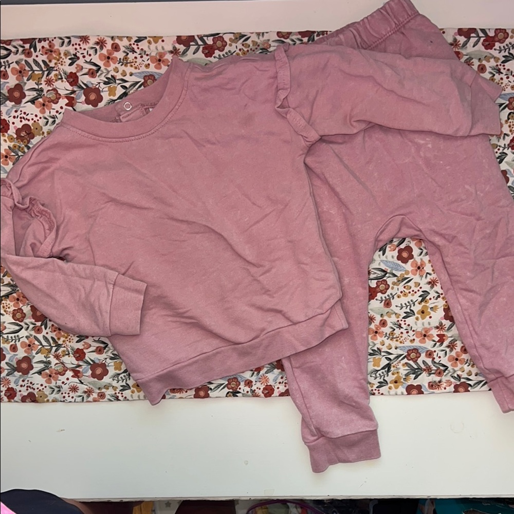 Pink Kids Bottoms Set